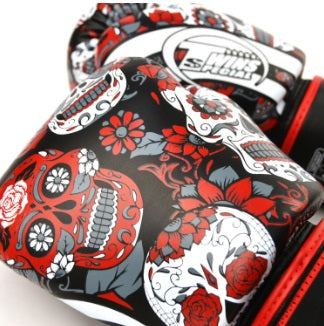 Twins Special GLOVES FBGVL3-53 SKULL RED/BLACK — view 4, fight gear Phuket | MMAGuy