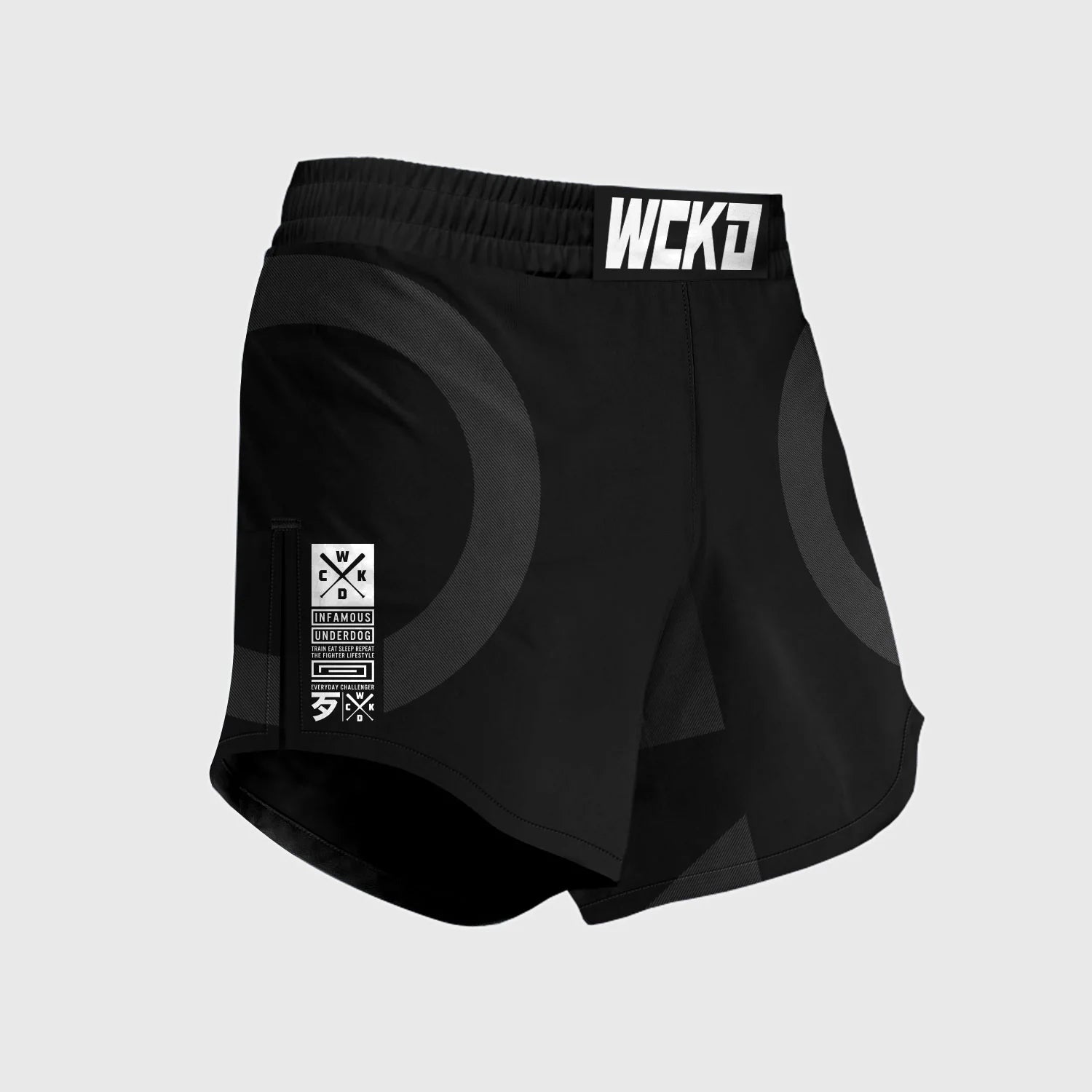 Wicked1 MMA SHORTS ELEMENT KRUZ NOIR