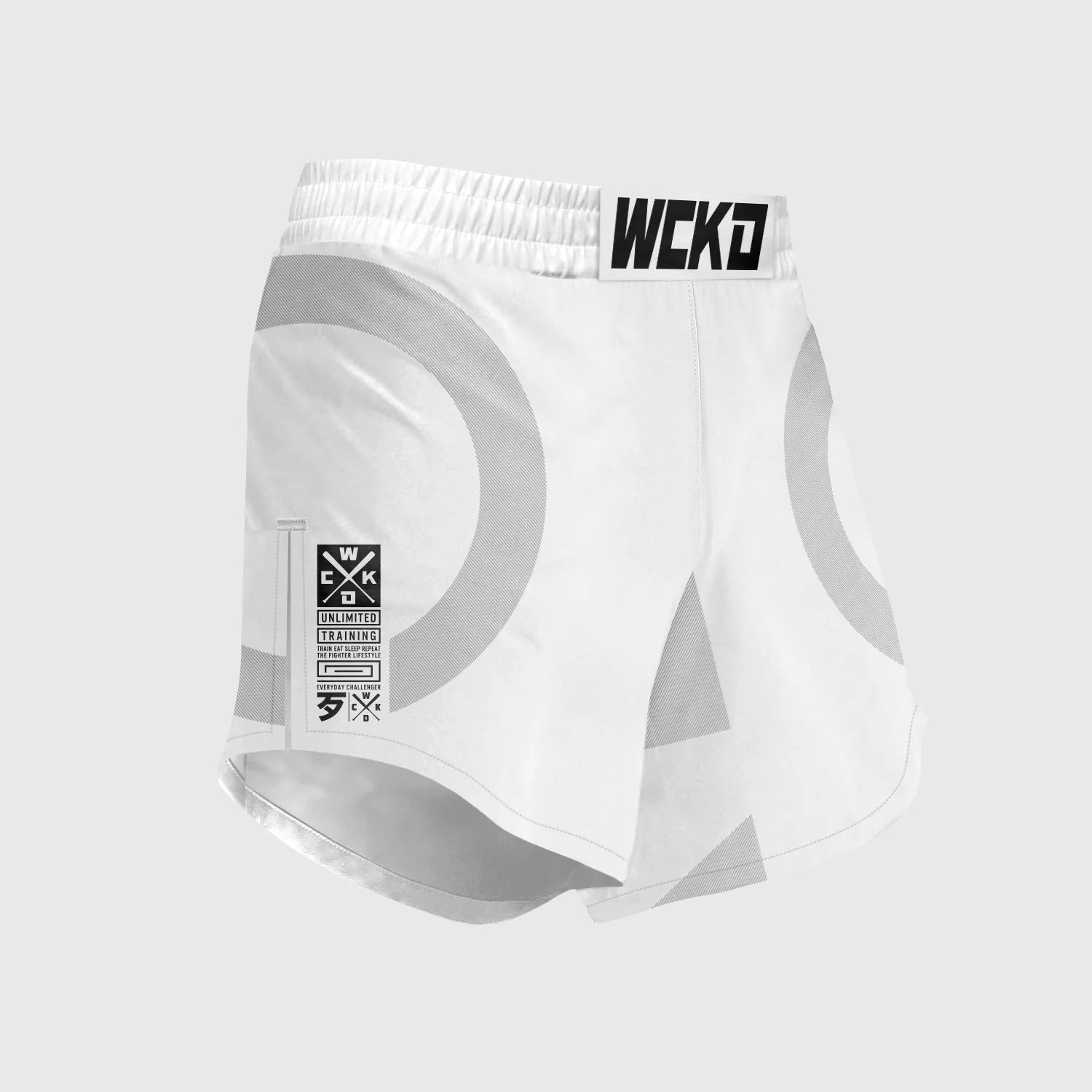 Wicked1 MMA SHORT ELEMENT KRUZ WHITE