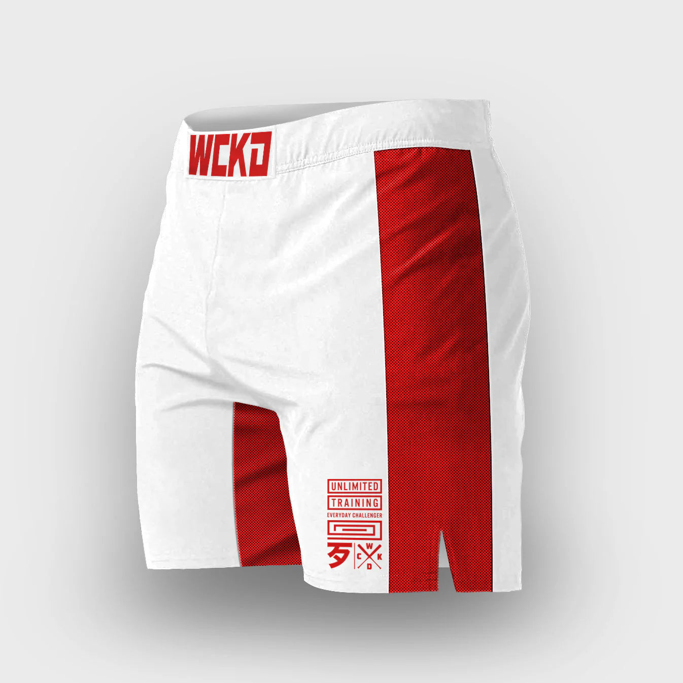 Wicked1 MMA SHORT TRACK WHITE