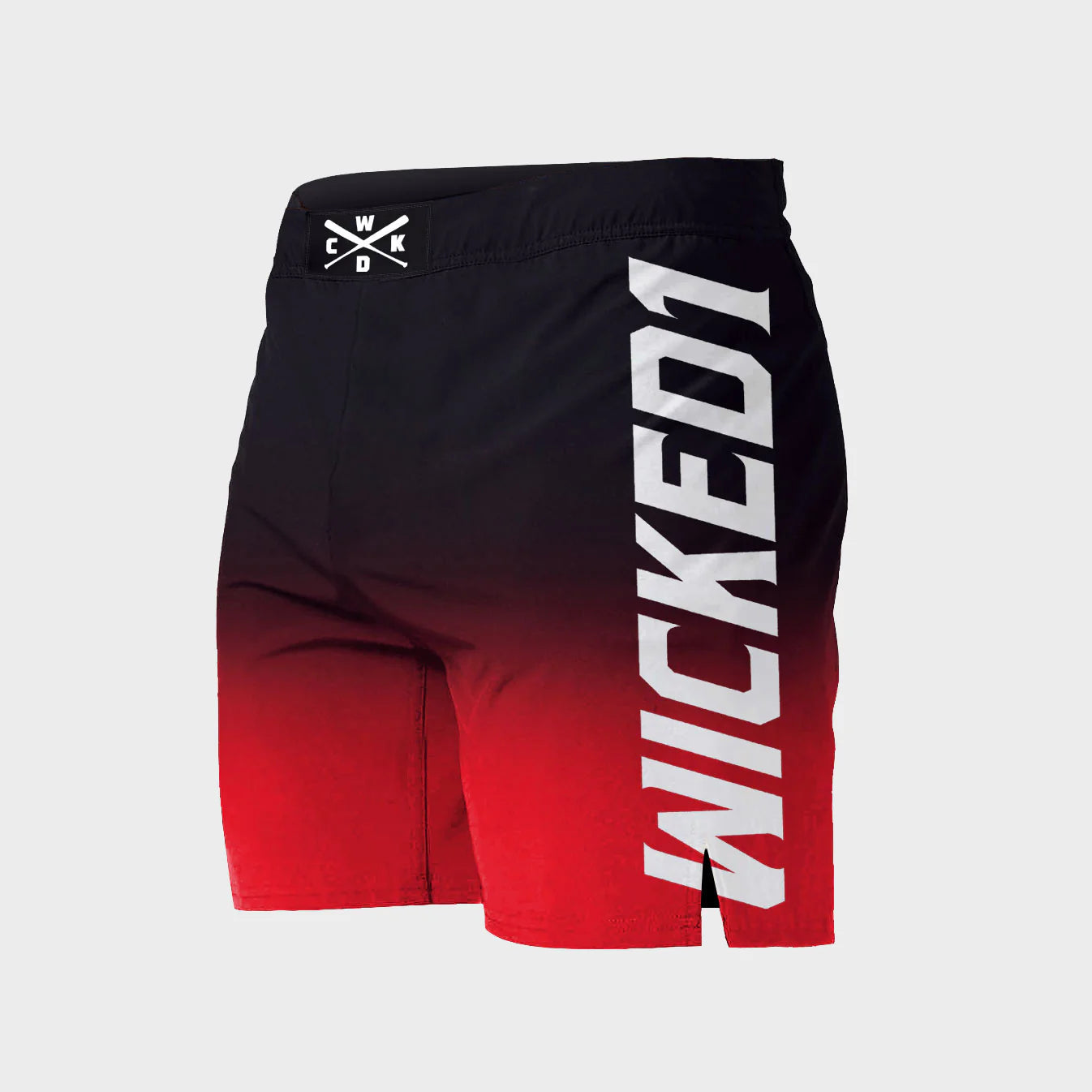 Wicked1 MMA SHORTS GHOST BLACK/ RED