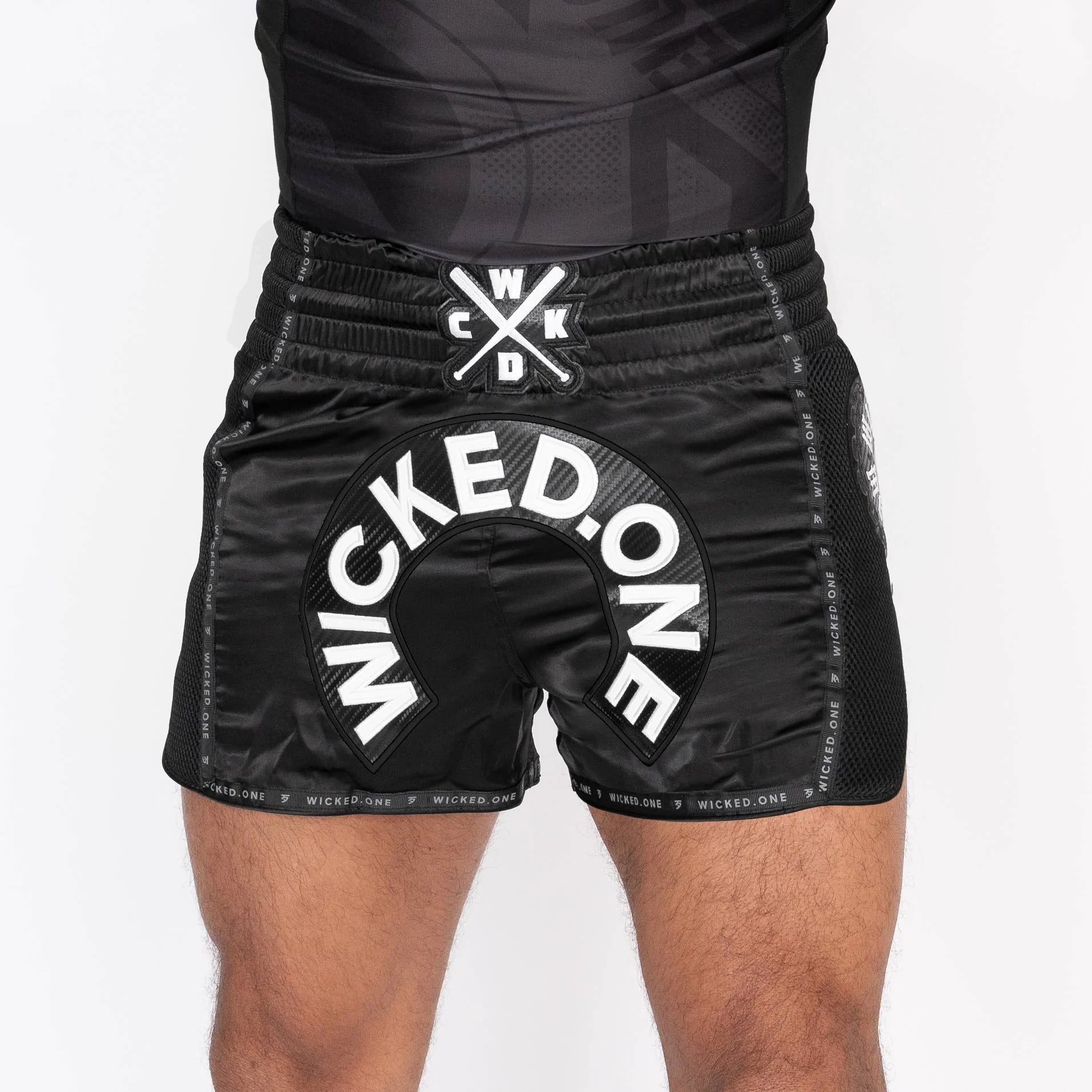 Wicked1 MUAY THAI SHORT HERD BLACK