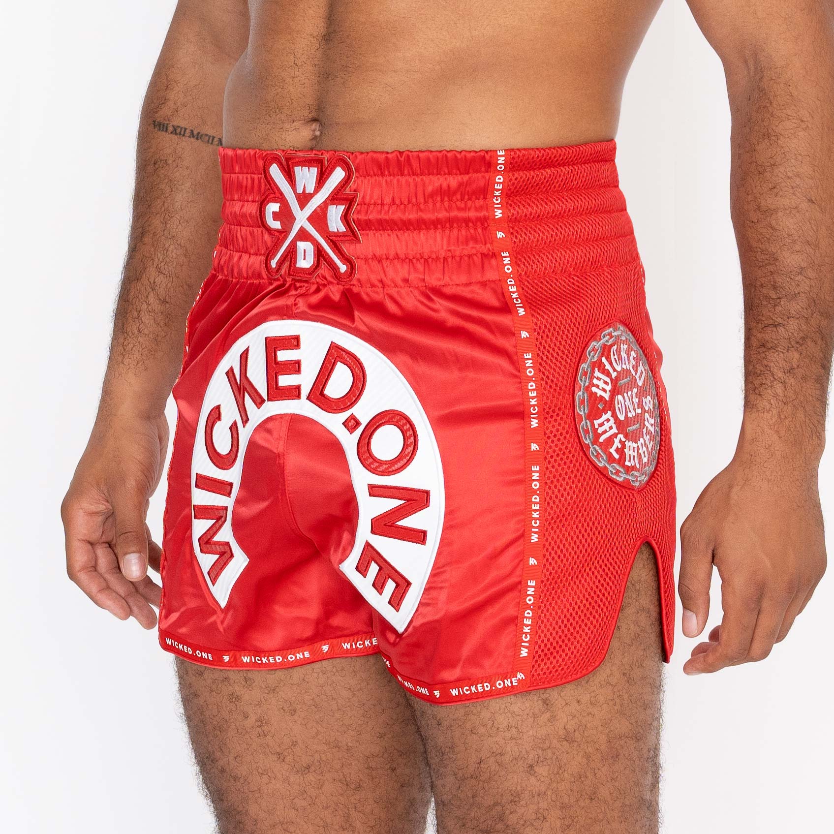 Wicked1 MUAY THAI SHORT HERD RED