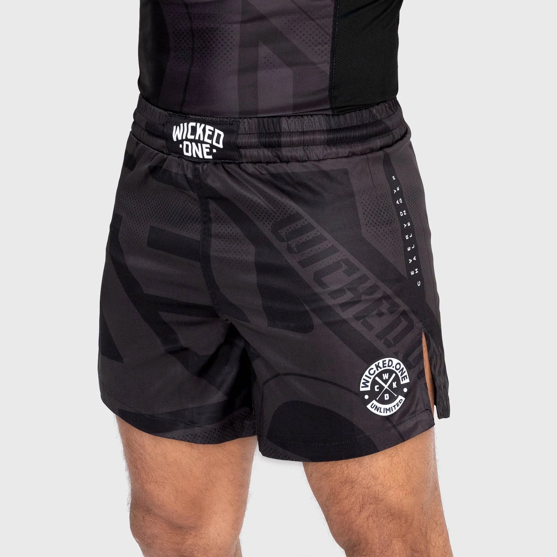 Wicked1 MMA SHORTS ELEMENT OUTSIDERZ BLACK