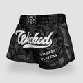 Wicked1 MUAY THAI SHORTS SQUAD PLAYER BLACK