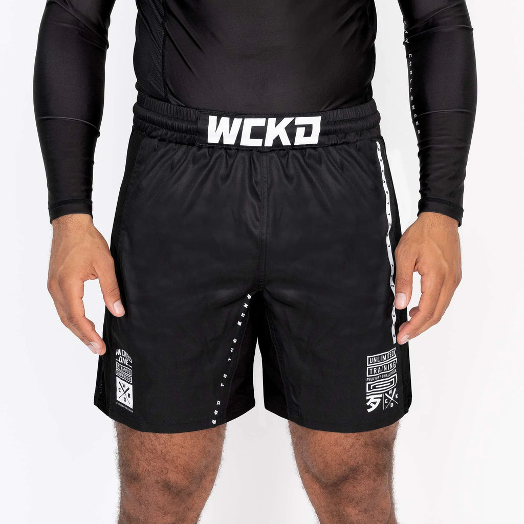 Wicked1 MMA SHORT EAGER TRACK BLACK