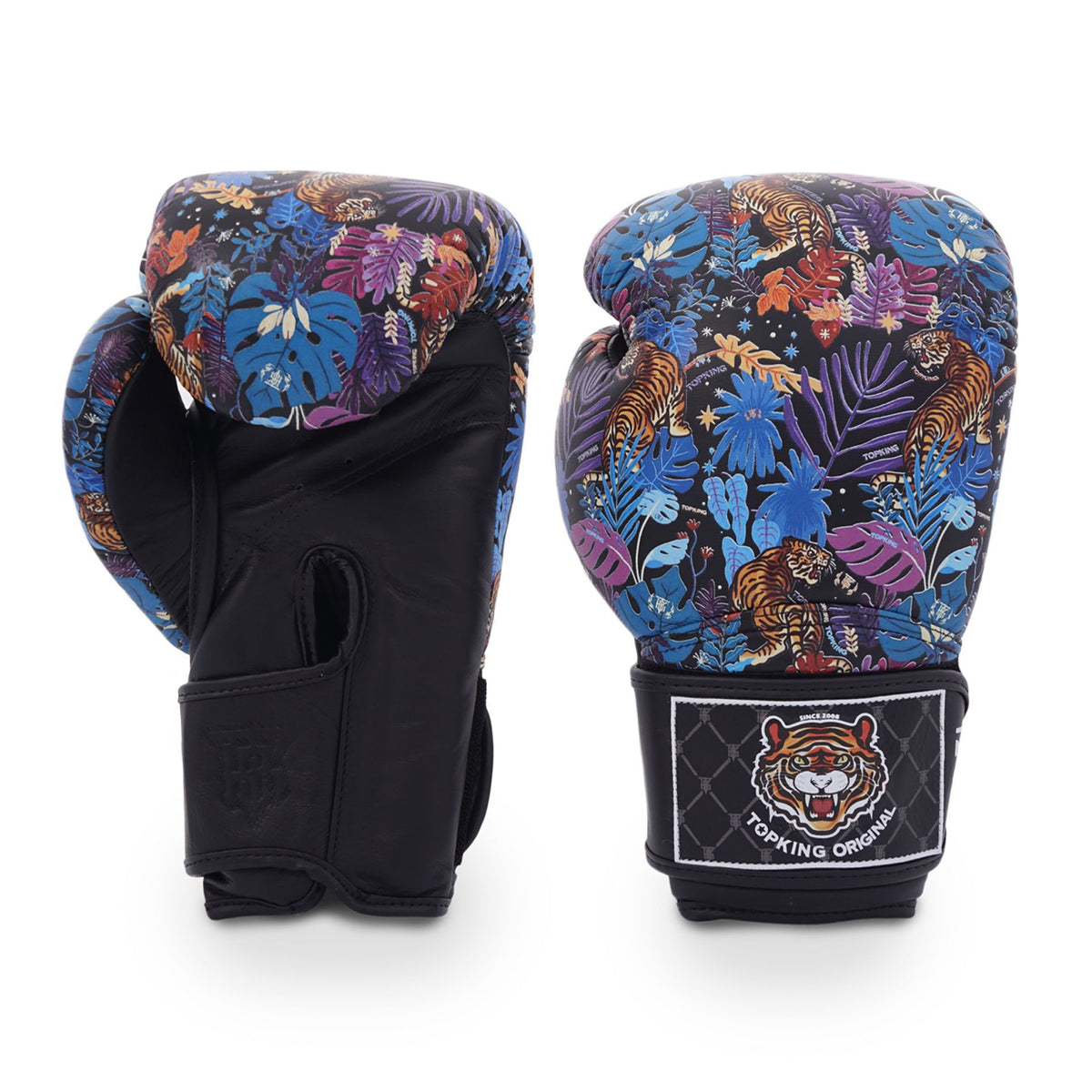 Top King Wild Tiger King Boxing Gloves Black
