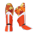 Top King Camouflage Shin Guards Orange