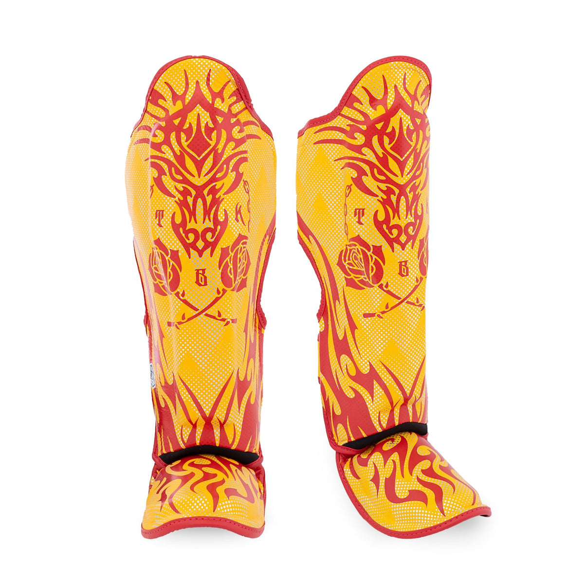 Top King Dragon Shin Guards Yellow