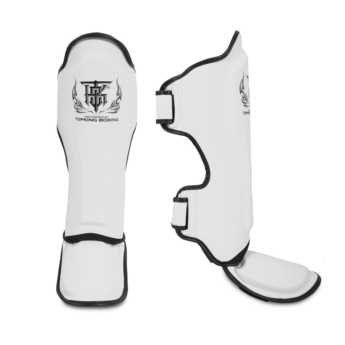 Top King Pro Shin Guards White