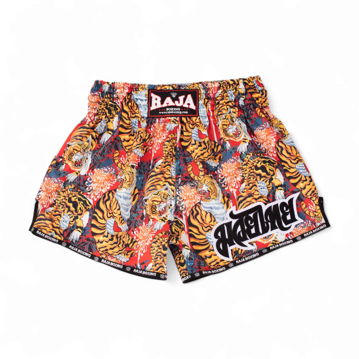 Raja Muay Thai Shorts — Golden Tiger (SP67-010) — MMAGuy fight gear Phuket