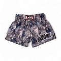 Raja Muay Thai Shorts — Grey Tiger (SP67-011) — MMAGuy fight gear Phuket