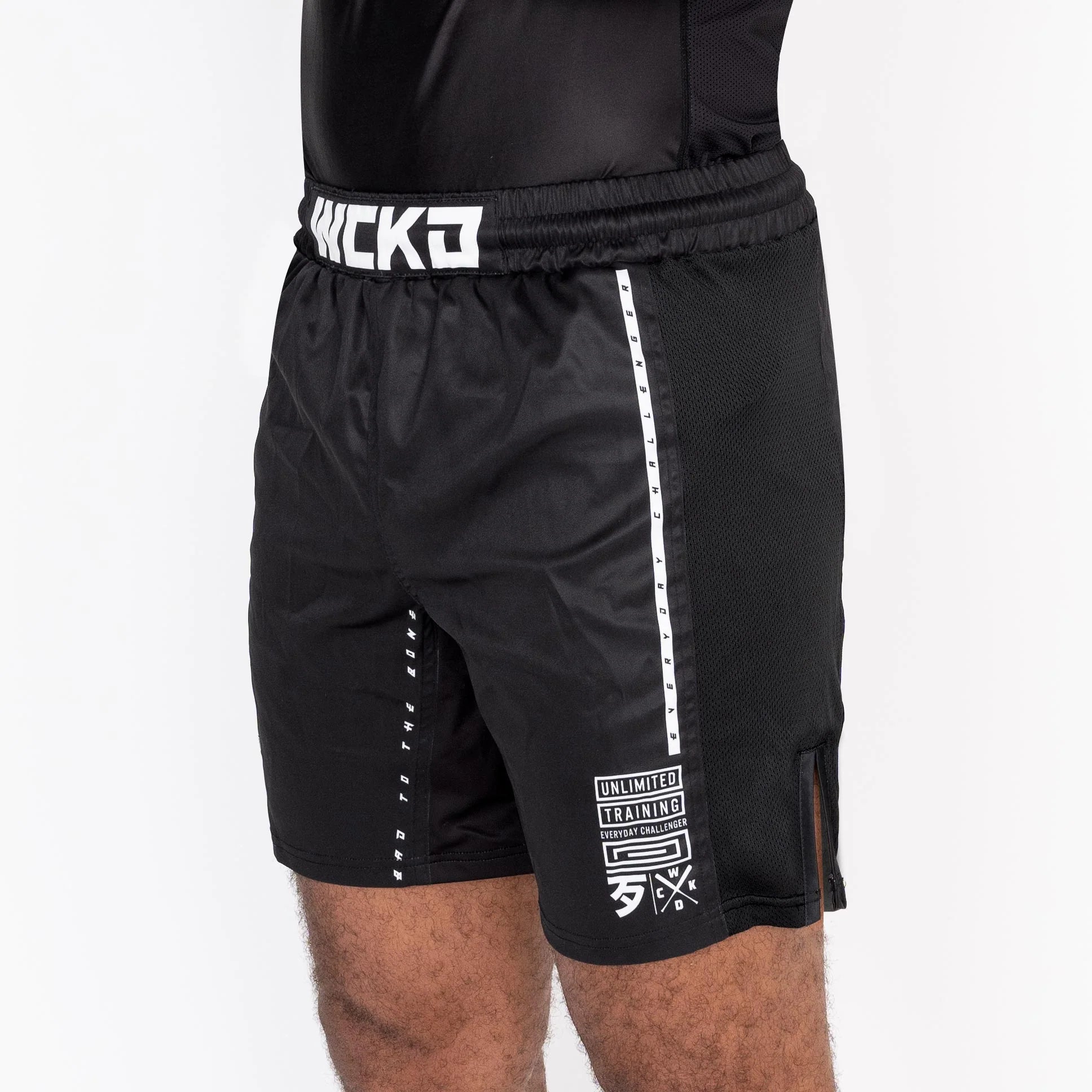 Wicked1 MMA SHORT EAGER TRACK BLACK