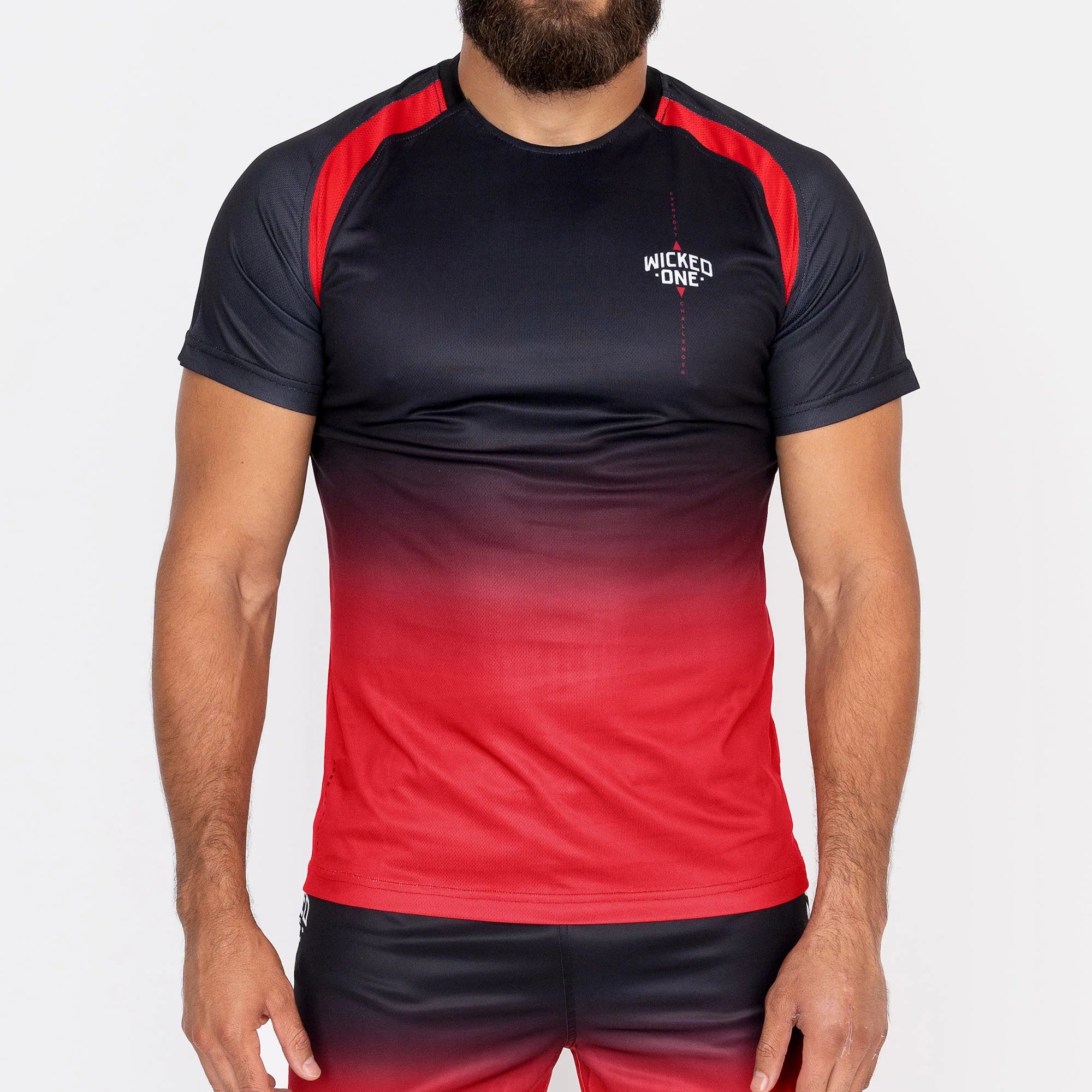 Wicked1 TRAINING SHIRTS GHOST BLACK/ RED