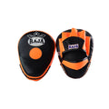 Raja Punch Mitts — Open Finger Black/Orange (RPM-6A) — MMAGuy fight gear Phuket