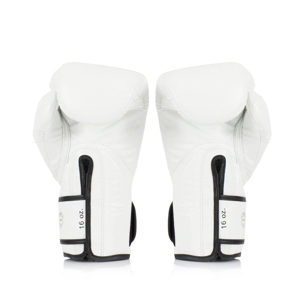 Fairtex BGVG1 GLORY Velcro Boxing Gloves White — MMAGuy fight gear Phuket