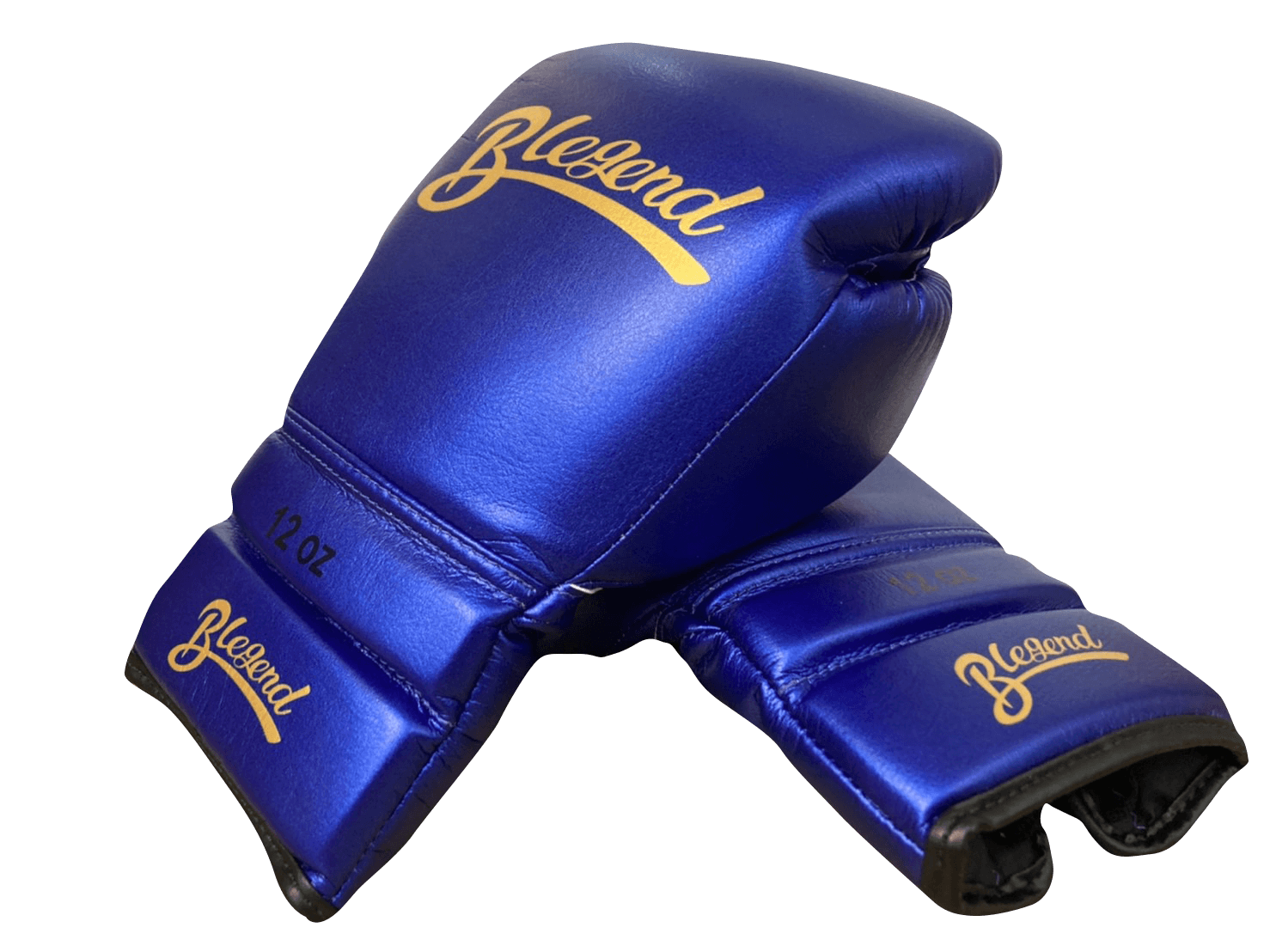 Blegend Boxing Gloves BGLLP Lace Up Shiny Blue