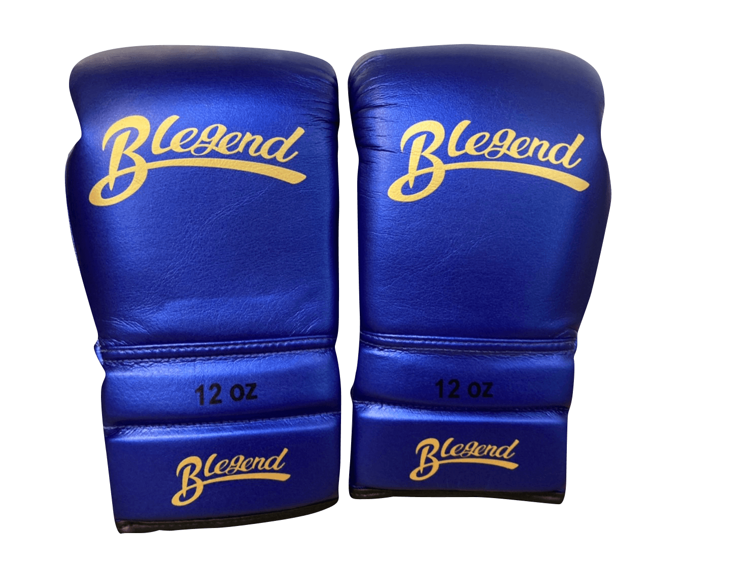 Blegend Boxing Gloves BGLLP Lace Up Shiny Blue