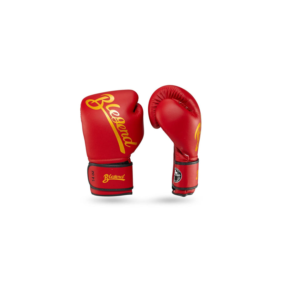 Blegend Boxing Gloves BGL32 Ultimate Velcro Red Gold — card image