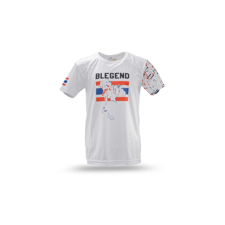 Blegend Thai Pride White Dry-Fit Muay Thai T-Shirt — card image