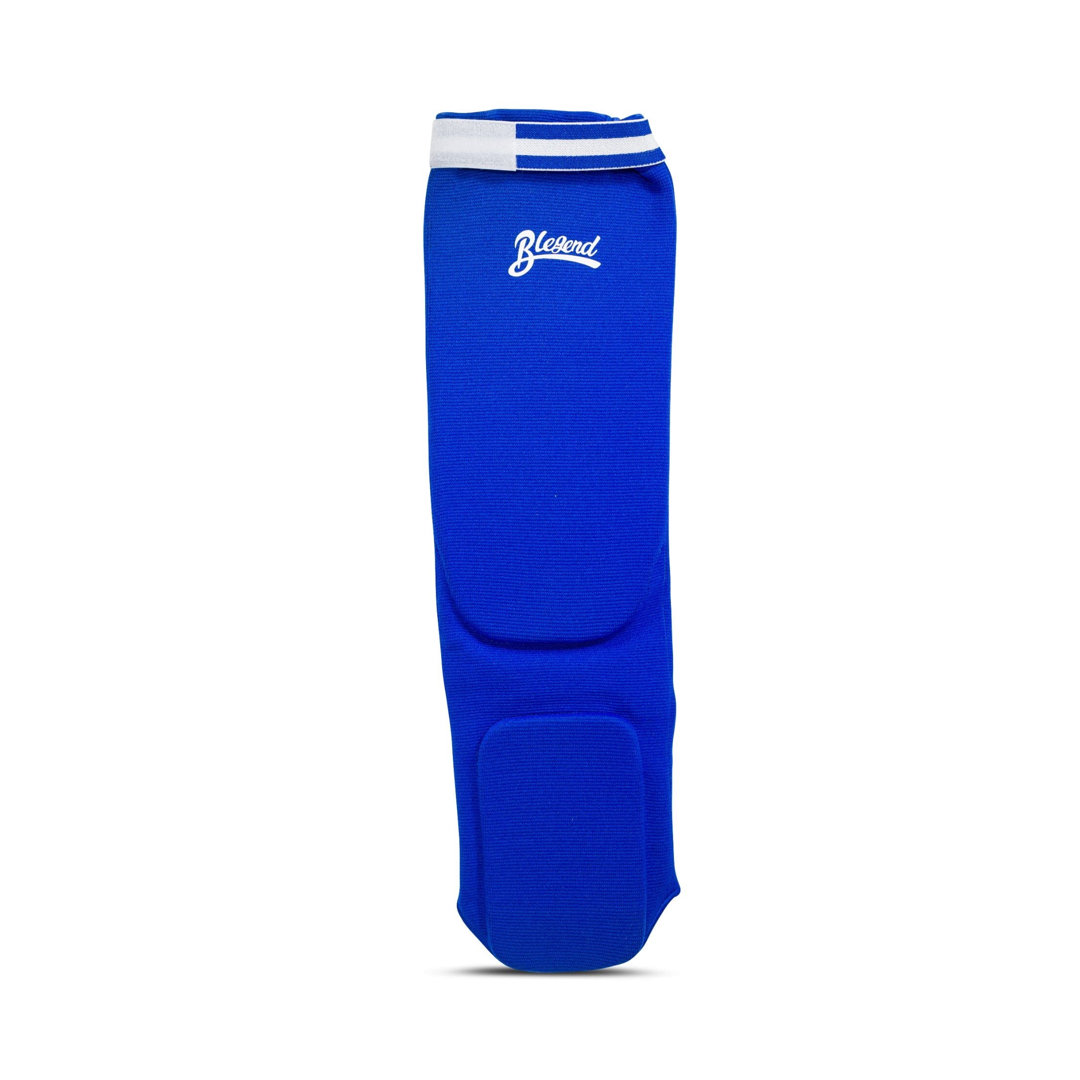 Blegend Shin Guards Sock Type Cotton STC1 Blue