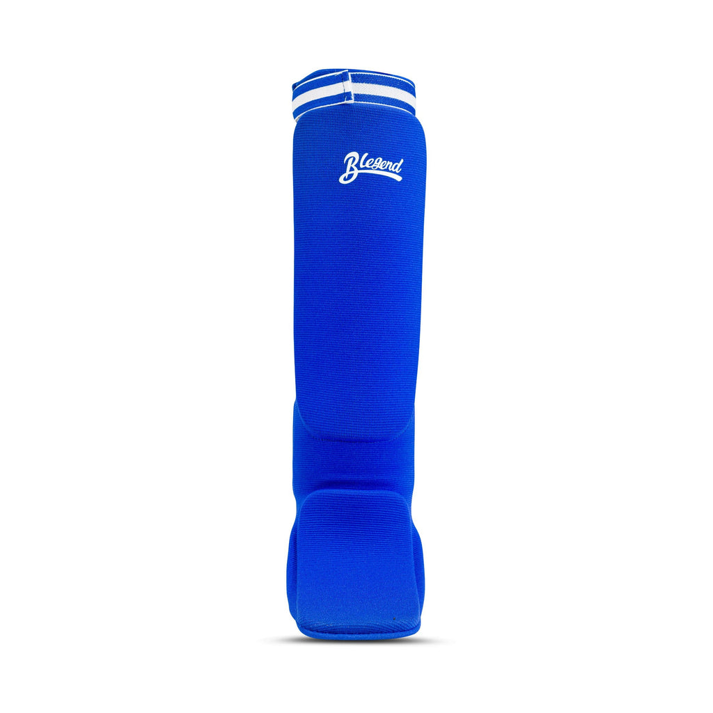 Blegend Shin Guards Sock Type Cotton STC1 Blue