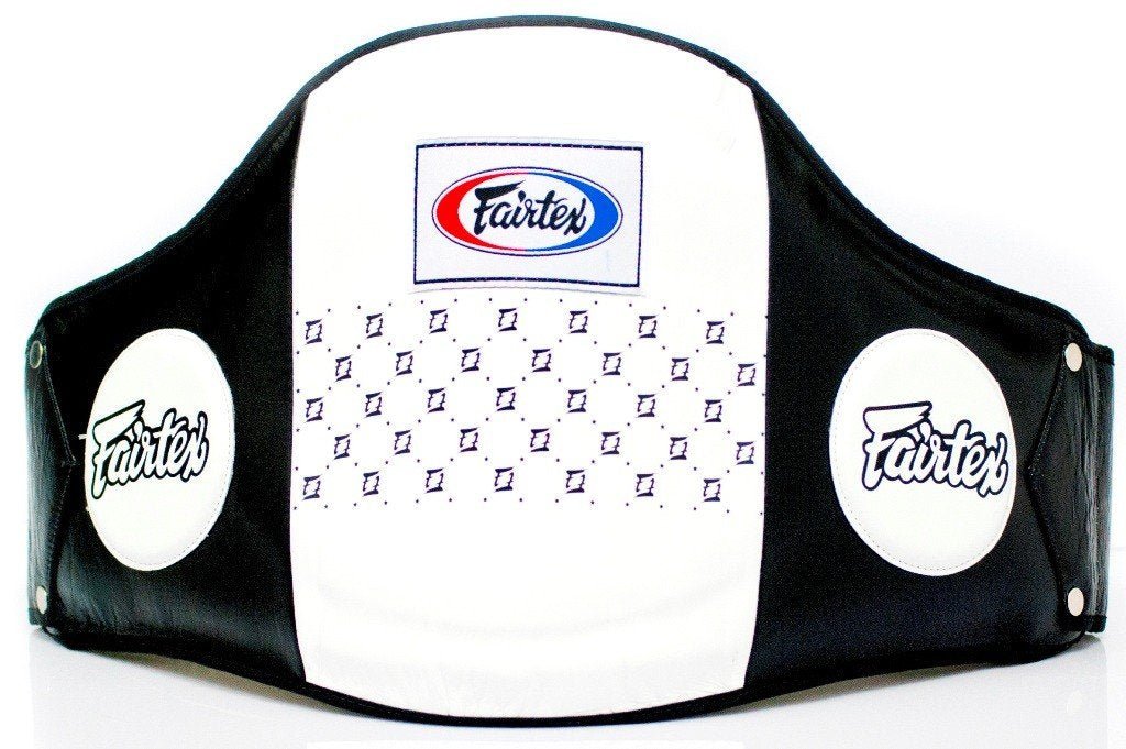 Fairtex Belly Pad BPV1 White/Black — MMAGuy fight gear Phuket