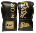 Fairtex BGLG1 GLORY Lace Up Boxing Gloves Black — MMAGuy fight gear Phuket