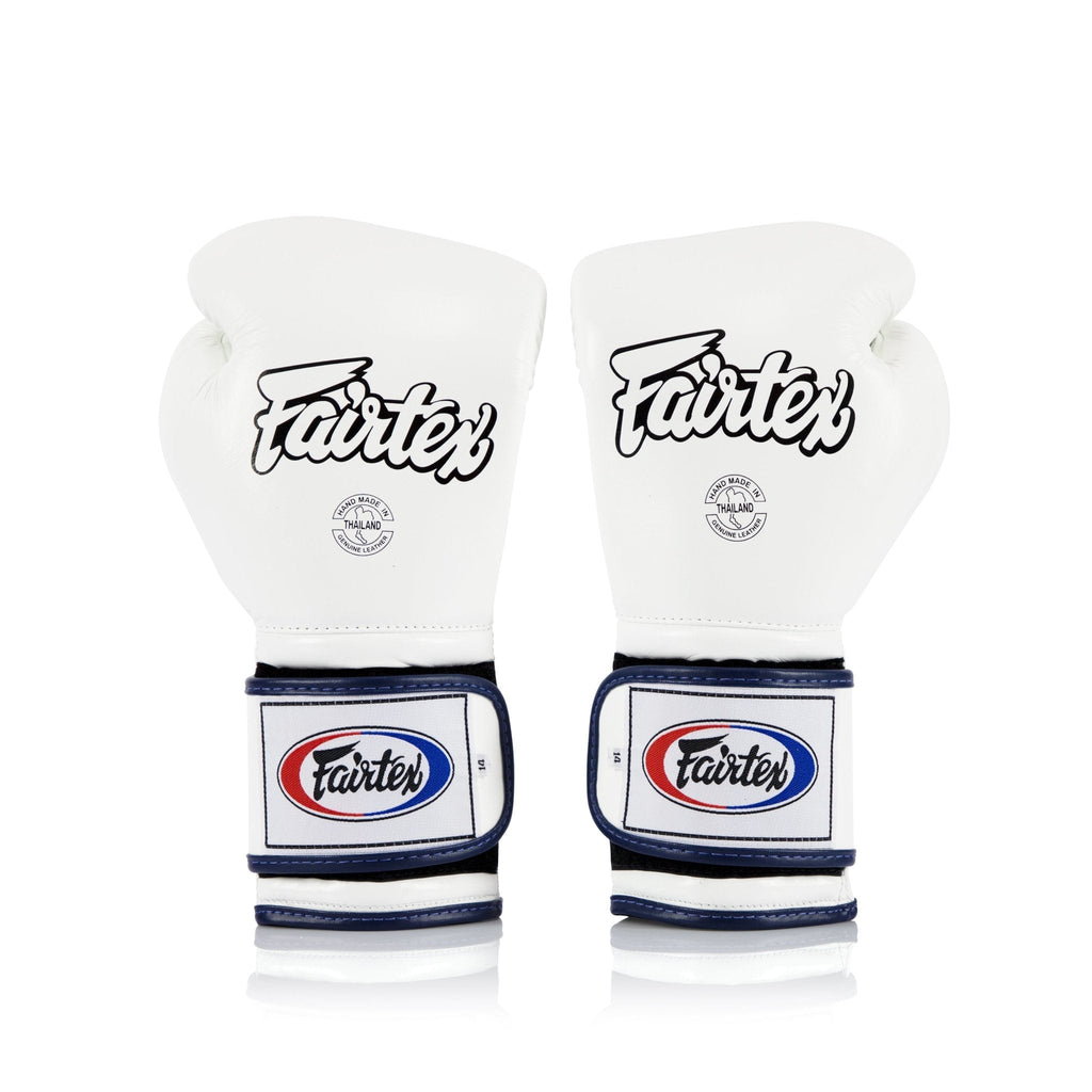 Fairtex BGV9 Mexican Style Boxing Gloves White — MMAGuy fight gear Phuket