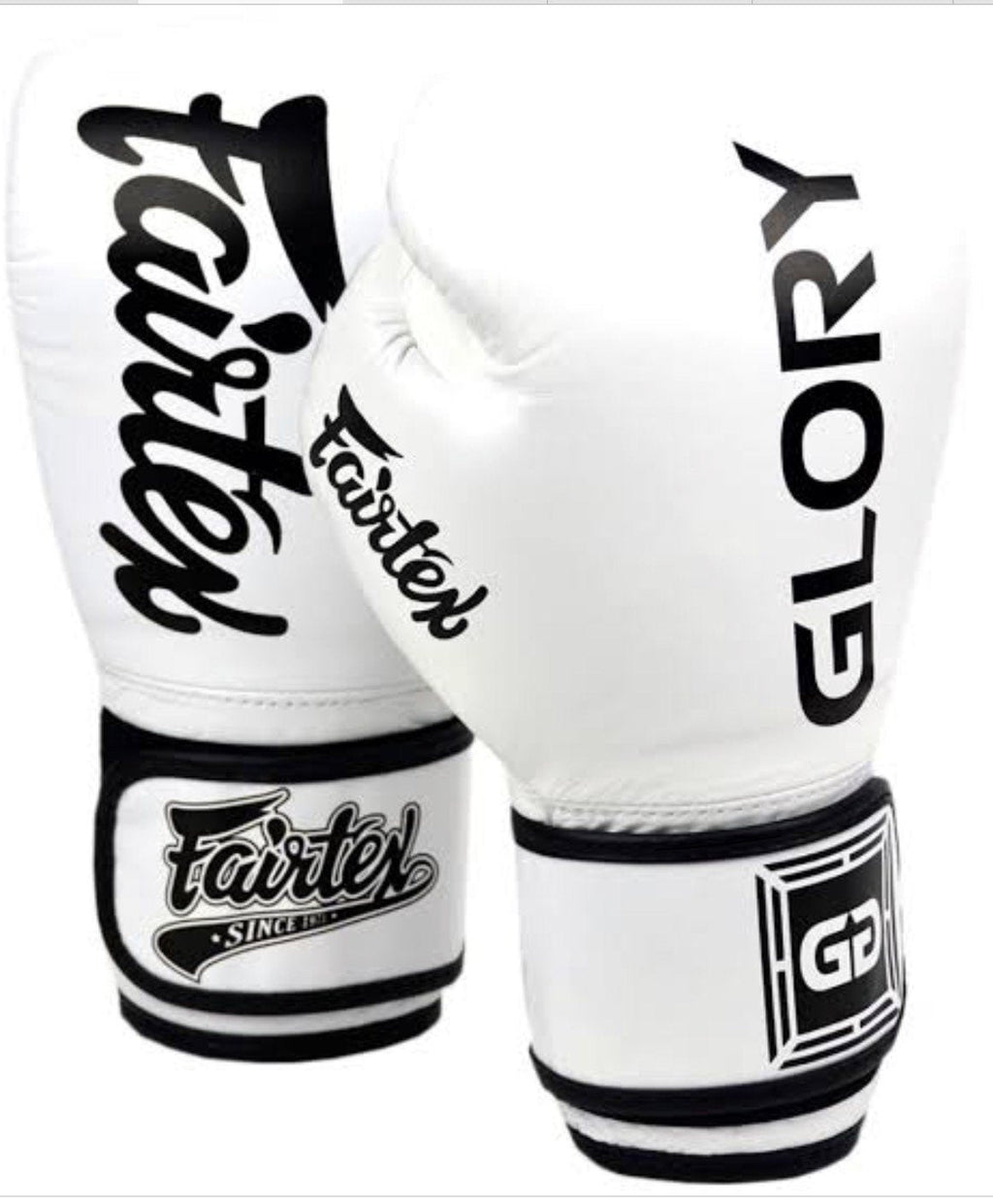 Fairtex BGVG1 GLORY Velcro Boxing Gloves White — MMAGuy fight gear Phuket