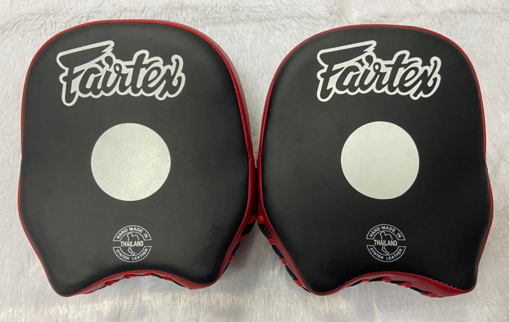 Fairtex Focus Mitts FMV14 Black/Red — MMAGuy fight gear Phuket