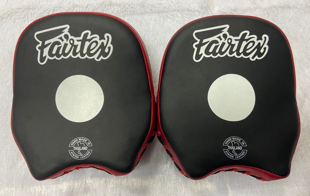 Fairtex Focus Mitts FMV14 Black/Red — MMAGuy fight gear Phuket