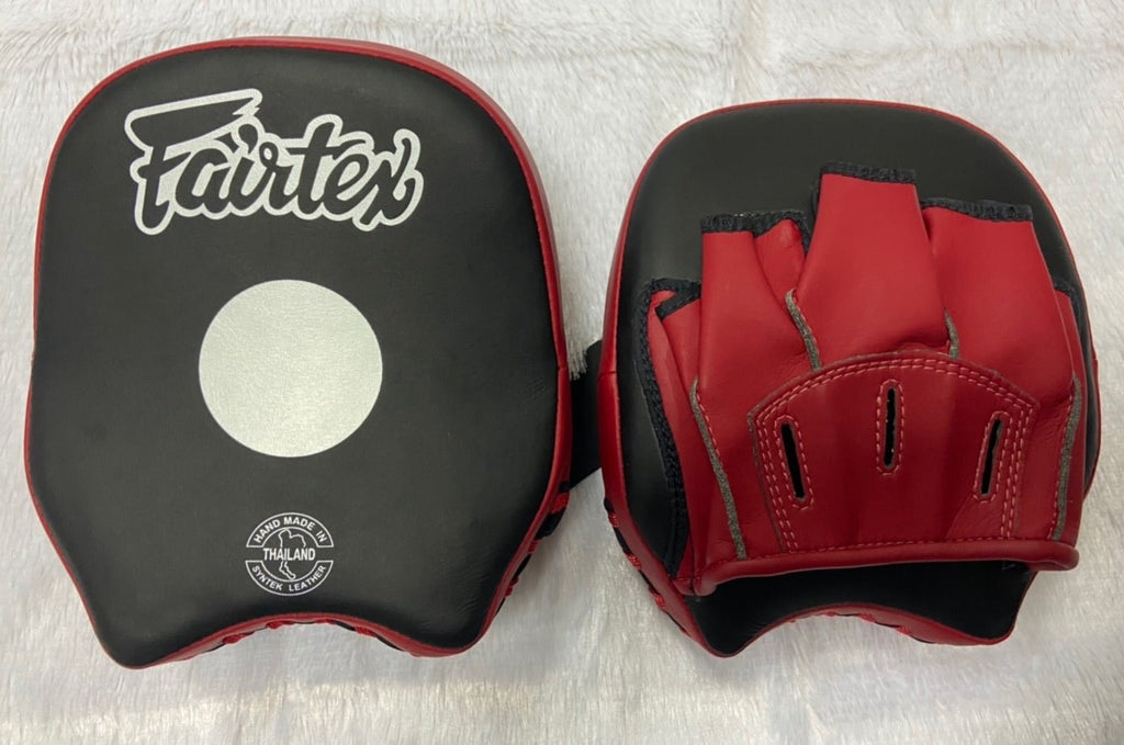 Fairtex Focus Mitts FMV14 Black/Red — MMAGuy fight gear Phuket