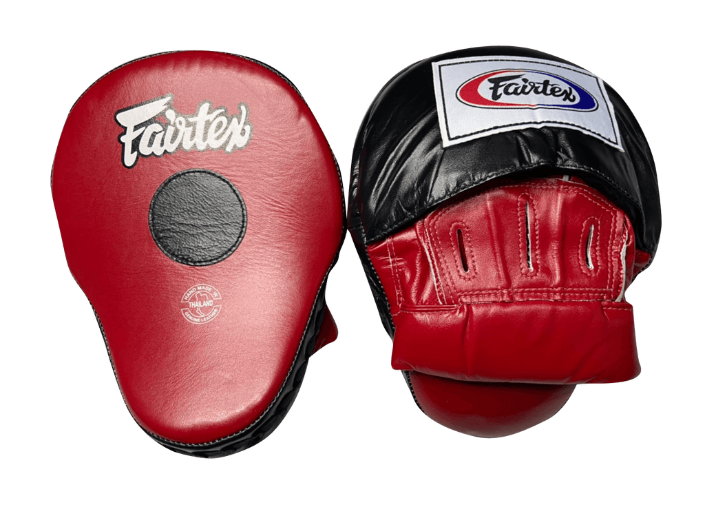 Fairtex Focus Mitts FMV9 Red/Black — MMAGuy fight gear Phuket