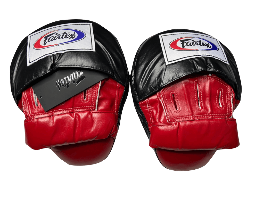 Fairtex Focus Mitts FMV9 Red/Black — MMAGuy fight gear Phuket