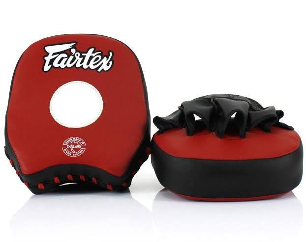 Fairtex Focus Mitts FMV14 Short Red/Black — MMAGuy fight gear Phuket