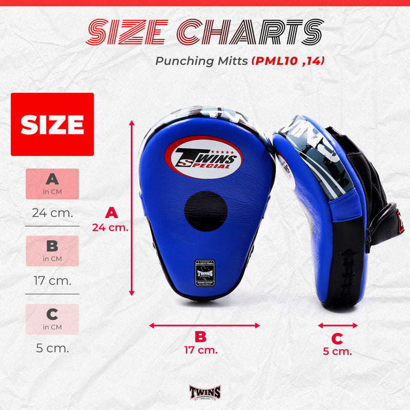 Twins Special PML10 Focus Mitts Black — MMAGuy fight gear Phuket