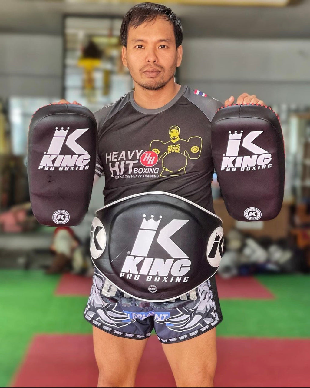 King Pro Belly Pad Trainer Gae Black — MMAGuy fight gear Phuket