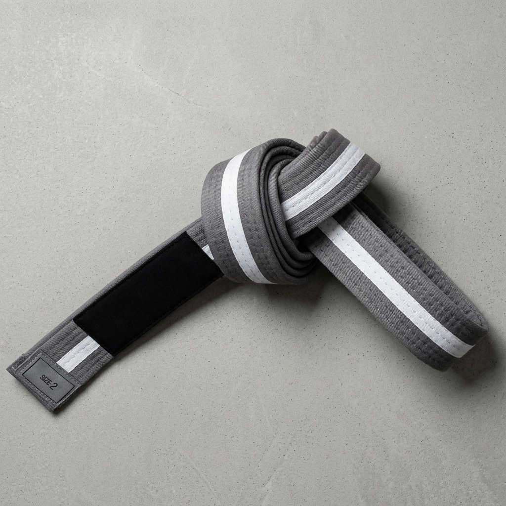 Kids BJJ Gray-White Belt - Durable Pearl Weave Armor | Bjjlifestyle