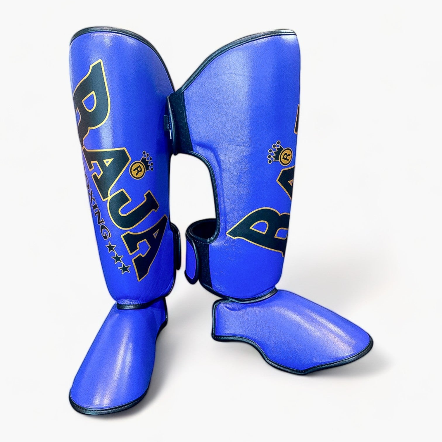 Raja Shin Guards — Standard Design Blue — MMAGuy fight gear Phuket