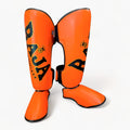 Raja Shin Guards — Standard Design Orange — MMAGuy fight gear Phuket