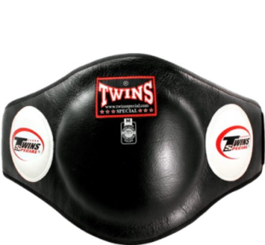Twins Special BEPL2 Leather Belly Protector Black — MMAGuy fight gear Phuket