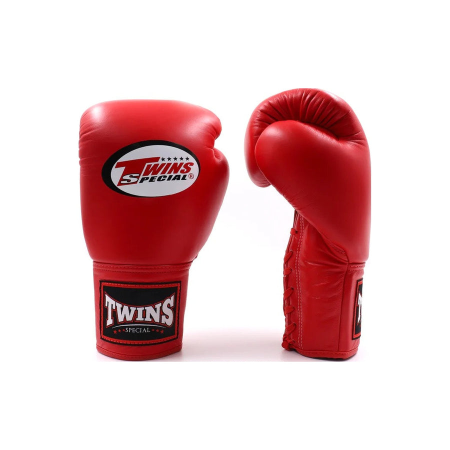 Twins Special Boxing Gloves BGLL1 Red Lace Up — card image