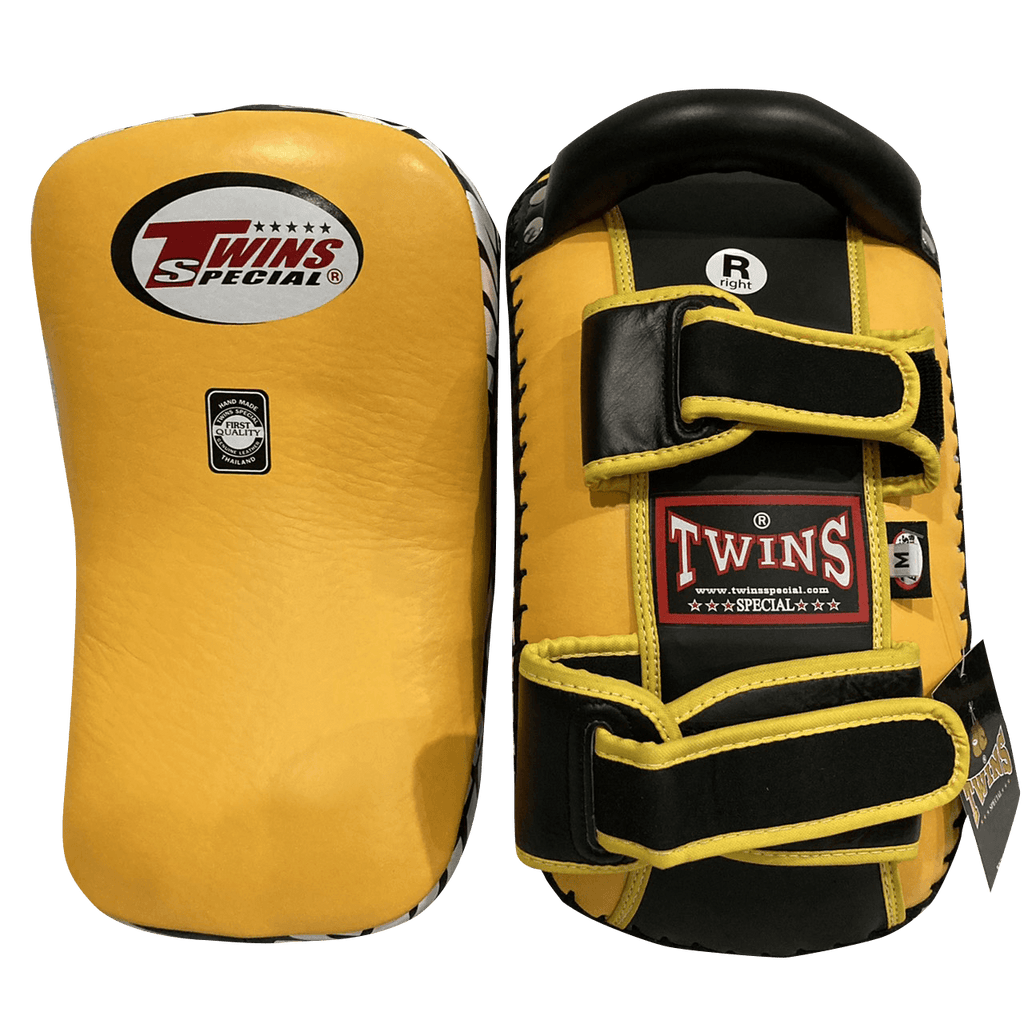 Twins Special Thai Pads KPL10 Yellow/Black — MMAGuy fight gear Phuket