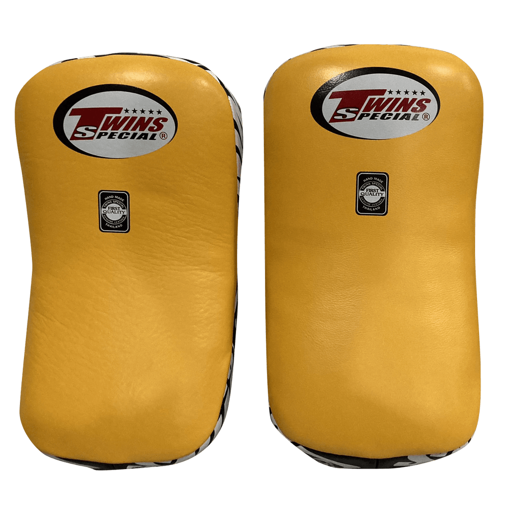 Twins Special Thai Pads KPL10 Yellow/Black — MMAGuy fight gear Phuket