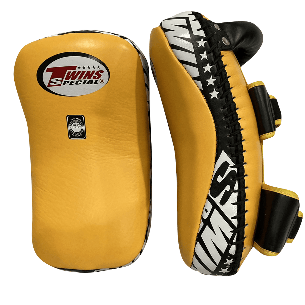 Twins Special Thai Pads KPL10 Yellow/Black — MMAGuy fight gear Phuket