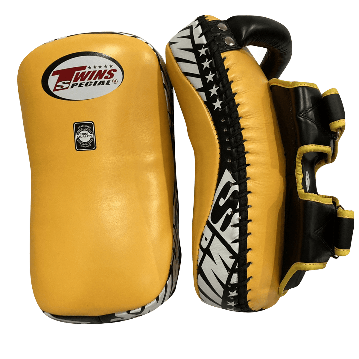 Twins Special Thai Pads KPL12 Yellow/Black — MMAGuy fight gear Phuket