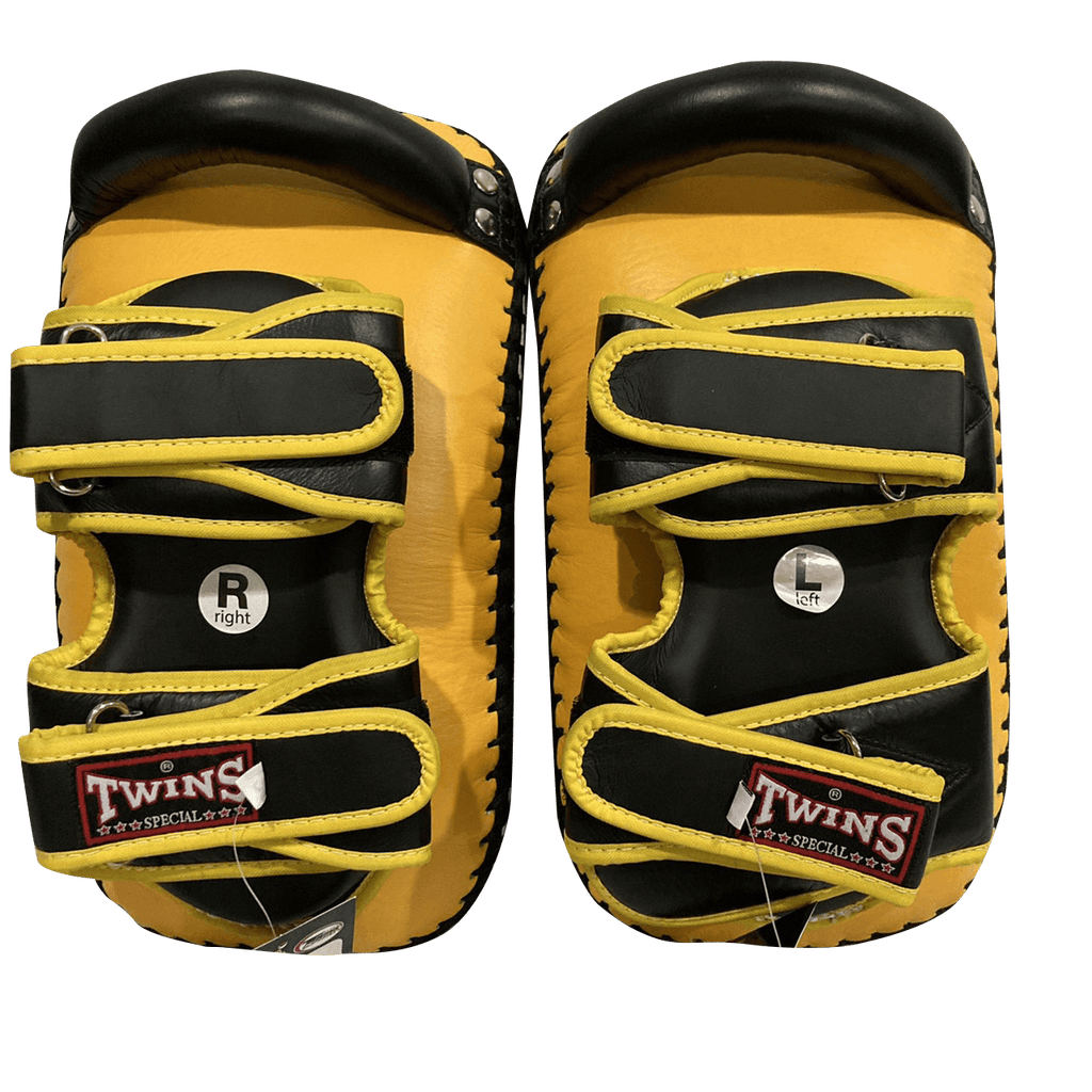 Twins Special Thai Pads KPL12 Yellow/Black — MMAGuy fight gear Phuket