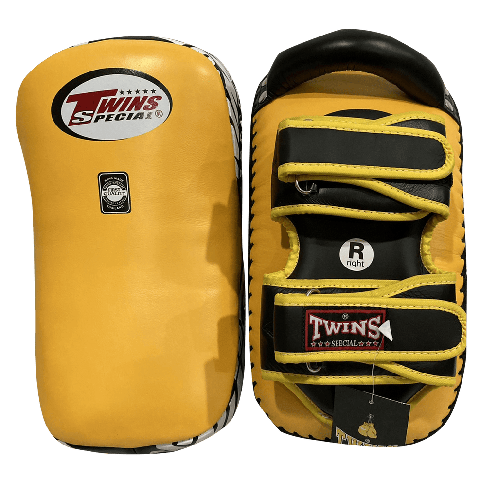 Twins Special Thai Pads KPL12 Yellow/Black — MMAGuy fight gear Phuket