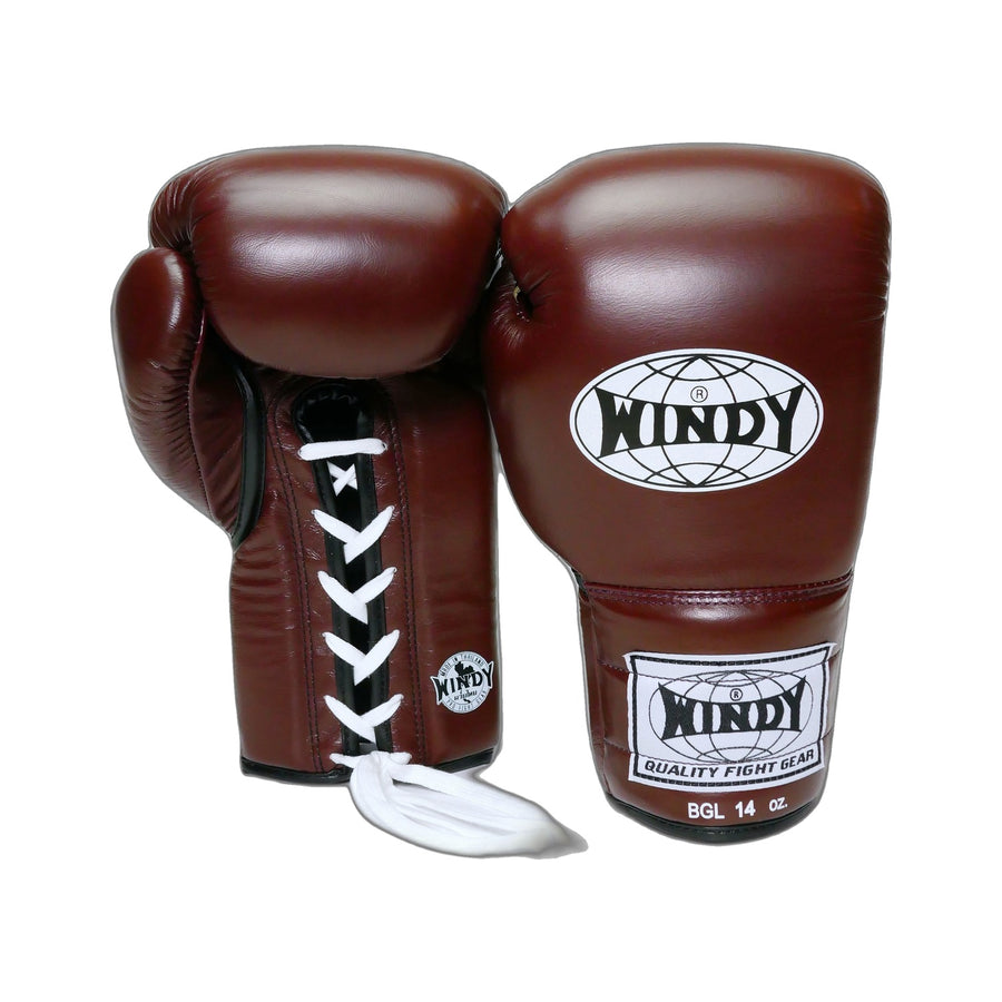 Windy Boxing Gloves Lace up Maroon — card image